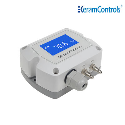 -100 ~ 100pa LCD hiển thị chênh lệch áp suất máy phát cho HVAC