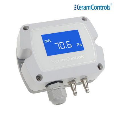 -100 ~ 100pa LCD hiển thị chênh lệch áp suất máy phát cho HVAC