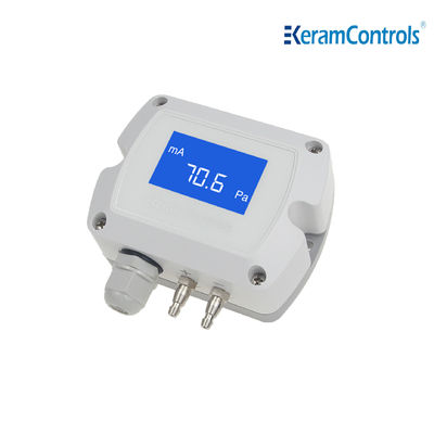 -100 ~ 100pa LCD hiển thị chênh lệch áp suất máy phát cho HVAC