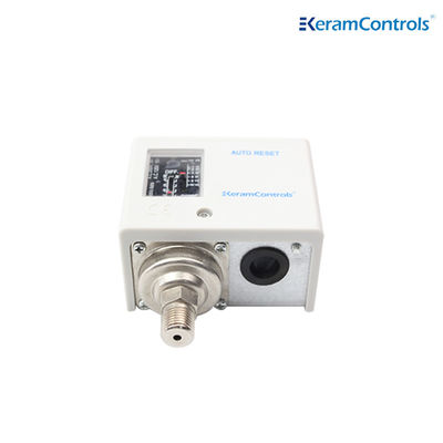 Công tắc áp suất điều chỉnh bằng thép không gỉ IP54 Công tắc dòng chảy chênh lệch áp suất màu trắng